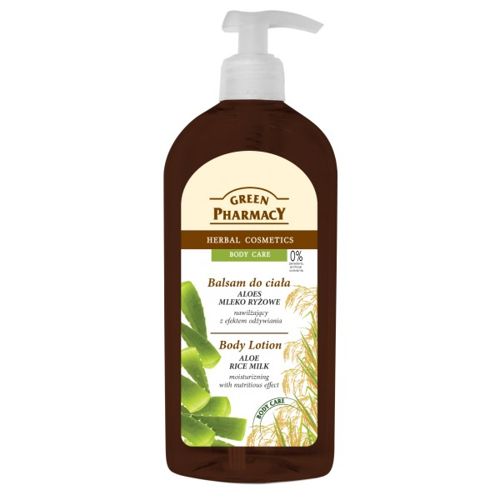 Green Pharmacy - Moisturizing Body LOTION ALOE and RICE MILK for dry,  sensitive skin 500ml 5904567053415 | For HER: \ Body \ Body Care SALE -  Short Expire Date! | cosmetics for every Body | Yanca