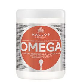 Kallos Cosmetics - OMEGA hair mask with Omega-6 complex and Macadamia Oil for dry, damaged, lifeless hair 1000ml