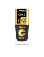 Delia - Coral Hybrid Gel - Hybrid Varnish without lamp 64 GOLDEN BLACK 11ml 5901350485545