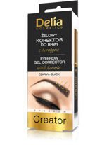 Delia - Gel CORRECTOR eyebrow BLACK 7ml 5901350446614
