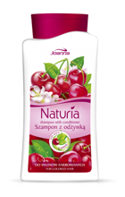 Joanna - Naturia - SHAMPOO with CONDITIONER 2 in 1 CHERRY for dyed hair 500ml 5901018007966