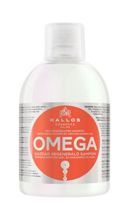 Kallos Cosmetics - OMEGA hair SHAMPOO with Omega-6 Complex and Macadamia Oil for lifeless and damaged hair 1000ml 5998889511586