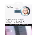 L'biotica - Snail mask- instant regeneration / Maska do twarzy na tkaninie ŚLIMAK (BŁYSKAWICZNA REGENERACJA) 23ml 5903246240122