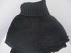 TURTLENECK SCARF for winter for kids and adults (3+ years old) BLACK