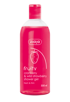 Ziaja - Fruity Line - Cranberry & wild strawberry shower gel 500ml 5901887018971