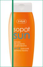 Ziaja - Sopot Sun - Emulsion for sunbathing waterproof SPF15 150ml 5901887005889
