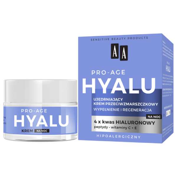 AA - Hyalu Pro Age - Ujędrniający krem przeciwzmarszczkowy na noc 50 ml 5900116083742 