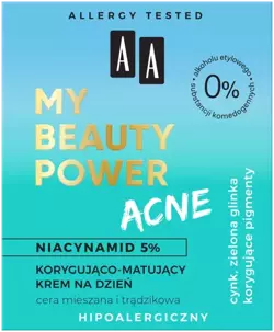 AA Oceanic - AA MY BEAUTY POWER ACNE - Correcting and mattifying DAY cream 50 ml 5900116082769