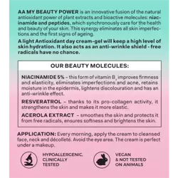 AA Oceanic - AA MY BEAUTY POWER - NIACINAMIDE 5% Antioxidant DAY CREAM-GEL 50 ml 5900116075976