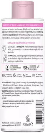 AA Oceanic - AA PERFECT BASIC - Soothing micellar fluid 3in1 SENSITIVE 200 ml 5900116082707