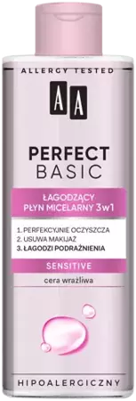 AA Oceanic - AA PERFECT BASIC - Soothing micellar fluid 3in1 SENSITIVE 200 ml 5900116082707