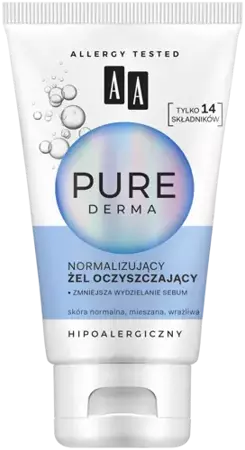 AA Oceanic - AA PURE DERMA - Normalizing cleansing GEL for normal, combination and sensitive skin 150 ml (5900116077284