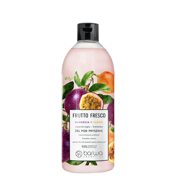 Barwa - Frutto Fresco - REGENERATING creamy shower gel PASSIONARY CARAMEL 480 ml 5902305005184