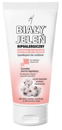 Biały Jeleń - Hypoallergenic CONDITIONER COTTON for dry and damaged hair 200ml 5900133011605