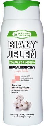 Biały Jeleń  - Hypoallergenic SHAMPOO with PURE COTTON for dry, sensitive and prone to allergies skin 300ml 5900133006052