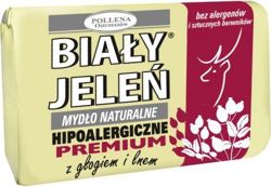 Biały Jeleń - Premium - Hypoallergenic SOAP with natural HAWTHORNS (red) CUBE 100g 5900133009411