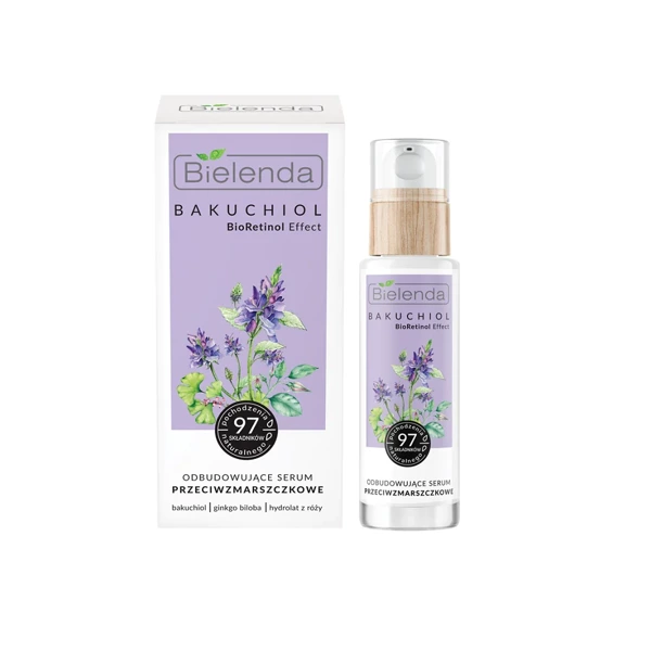 Bielenda - Bakuchiol - BioRetinol - Effect Rebuilding Anti-Wrinkle Serum Day / Night 30ml 5902169042554