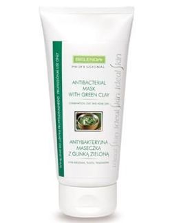 Bielenda Professional - Antibacterial MASK with green clay for mixed complexion, oily, acne skin 150g 5904879004976