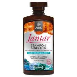 Farmona - /ExpDate28/02/24/ Jantar - Mineral SHAMPOO with amber extract and MINERALS/SZAMPON mineralny z wyciągiem z bursztynu i minerałami 330ml  5900117008256