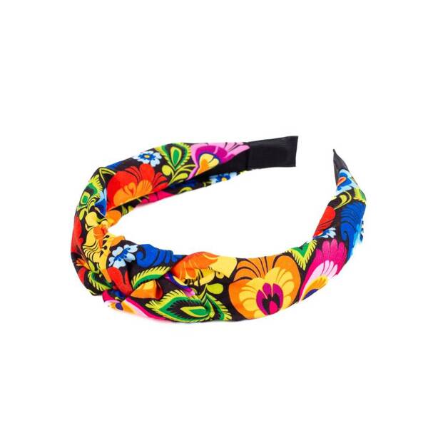 Folkstar - HAIRBAND - BLACK LOWICZ PATTERN /24687/ 5901845134576