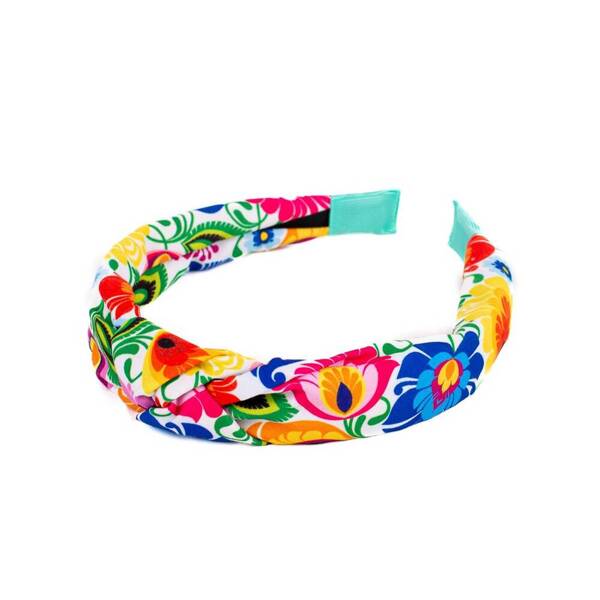 Folkstar - HAIRBAND - WHITE LOWICZ PATTERN /24686/