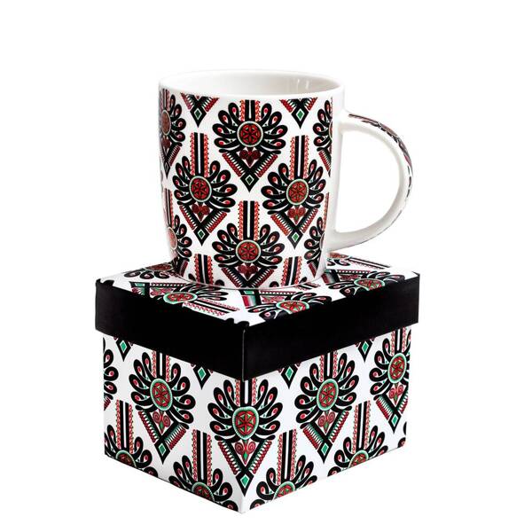 Folkstar -'HANIA' MUG IN A DECORATIVE BOX - PARZENICA PATTERN 360 ml /20321/ 5901845125017