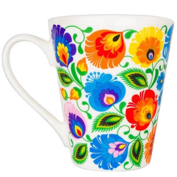 Folkstar - MUG ZOSIA – ŁOWICZ WHITE 270 ml / 14427/ 5901845109215