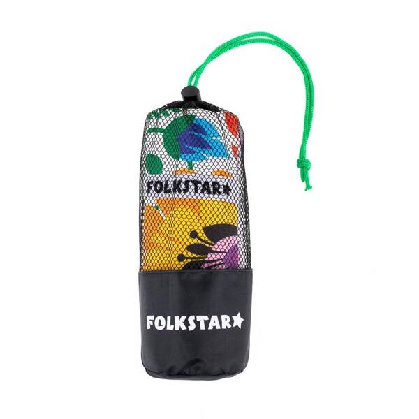 Folkstar - QUICK-DRYING TOWEL 80X160 CM - WHITE LOWICZ PATTERN  /26578/ 5901845137201