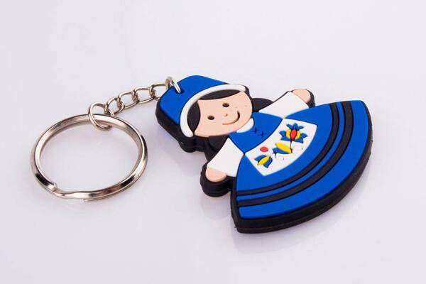 Folkstar - RUBBER KEYCHAIN - KASHUBIAN GIRL /13594/ 5901845105071