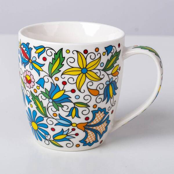 Folkstar -'STEFANIA' MUG in a decorative box - KASHUBIAN PATTERN 460 ml / 21675/ 5901845128568