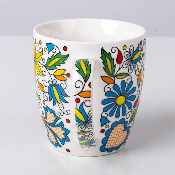 Folkstar -'STEFANIA' MUG in a decorative box - KASHUBIAN PATTERN 460 ml / 21675/ 5901845128568