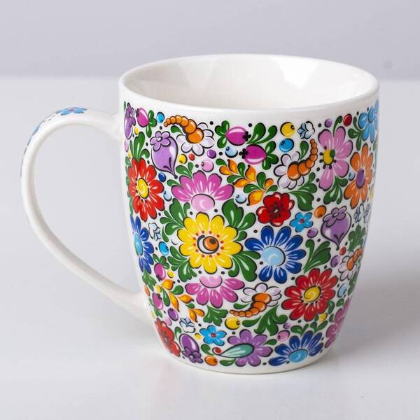 Folkstar -'STEFANIA' MUG in a decorative box - OPOLE PATTERN 460 ml / 21674/ 5901845128599