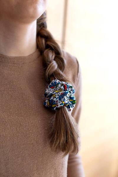 HAIR TIE/SCRUNCHIE - OPOLE PATTERN /23205/ 5901845130400