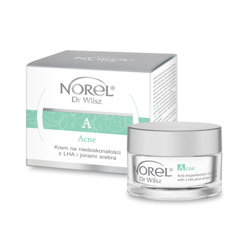 Norel HOME -/ExpDate30/09/24/  Acne - Anti-Imperfection Cream With LHA And Silver Ions / Krem na niedoskonałości z LHA i jonami srebra 50ml DK 134 5902194142557