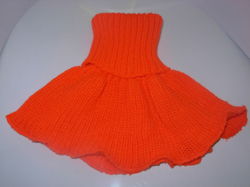TURTLENECK SCARF for winter for kids and adults (3+ years old) BRIGHT ORANGE
