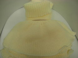 TURTLENECK SCARF for winter for kids and adults (3+ years old) LIGHT YELLOW