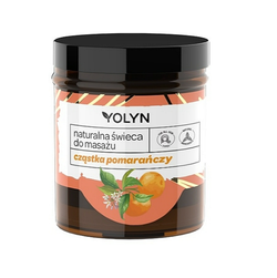 Yolyn - Natural Massage Candle ORANGE / Świeca do masażu CZĄSTKA POMARAŃCZY 120 ml 5901785008081