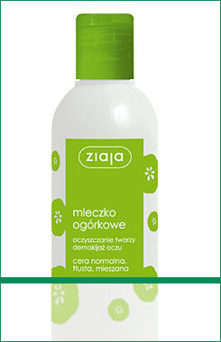 Ziaja - Cucumber - Cleansing MILK for oily, combination and normal skin 200ml 5901887001829