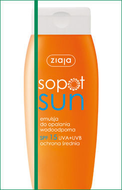 Ziaja - Sopot Sun - Emulsion for sunbathing waterproof SPF15 150ml 5901887005889