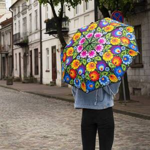 Folkstar - AUTOMATIC UMBRELLA - BLACK LOWICZ PATTERN /17264/ 5901845117968