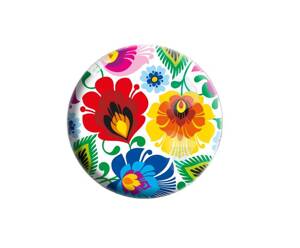 Folkstar - FOLK ROUND  MAGNET LOWICZ WHITE /15837/ 5901845114233