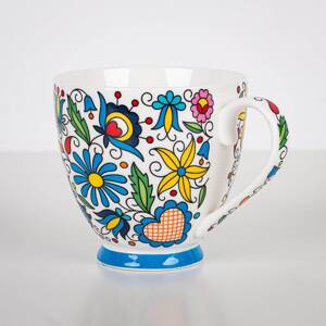 Folkstar -'GRAŻYNKA' MUG IN A DECORATIVE BOX - KASHUBIAN PATTERN 350 ml /23976/ 5901845132909