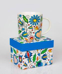 Folkstar -'HANIA' MUG IN A DECORATIVE BOX - KASHUBIAN PATTERN 360 ml /13542/ 5901845104999