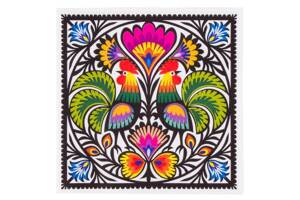 Folkstar -  PAPER NAPKINS – LOWICZ ROOSTERS PATTERN /15865/ 5901845114660