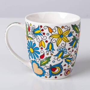 Folkstar -'STEFANIA' MUG in a decorative box - KASHUBIAN PATTERN 460 ml / 21675/ 5901845128568