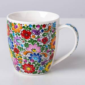 Folkstar -'STEFANIA' MUG in a decorative box - OPOLE PATTERN 460 ml / 21674/ 5901845128599